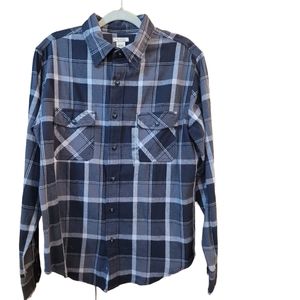 Black and white plaid flannel Arizona long sleeve button down M